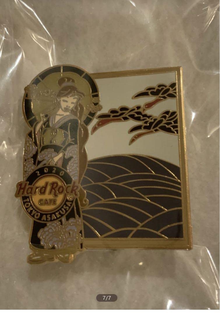 ハードロックカフェ　舞妓　着物　ピンバッジ　京都店 限定　８個セット 京都店限定 : Maiko Girl Pin Red | Hard Rock Cafe Japan